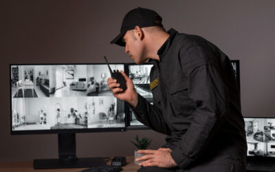 portrait-male-security-guard-with-radio-station-camera-screens